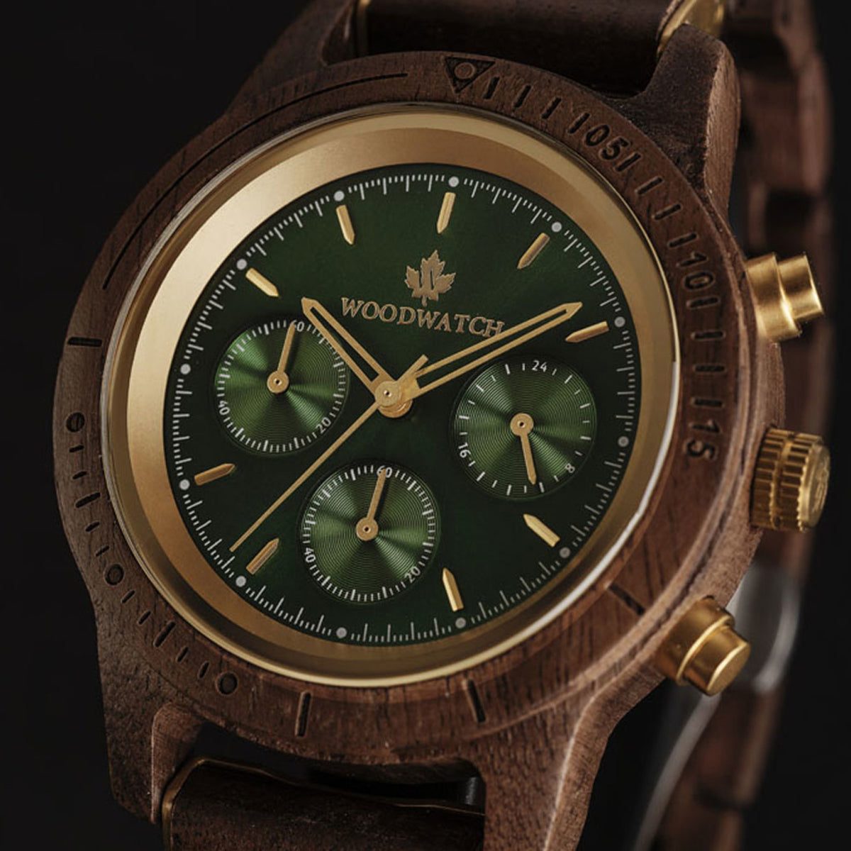 Woodwatch Men's Chronus Emerald Gold WW-CS-Emd
