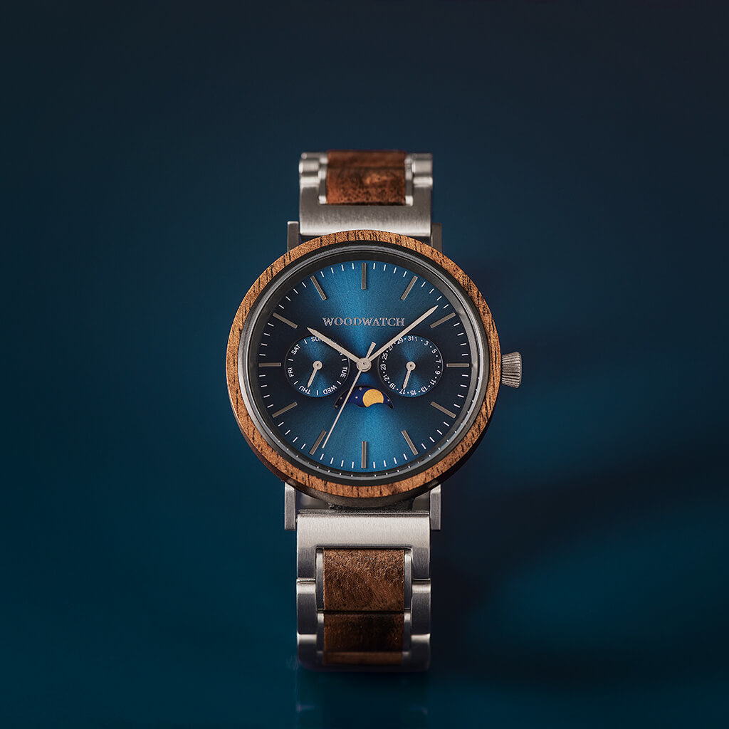 Orologi Iron Walnut Woodwatch Montre Mariner Grey WoodWatch Wooden