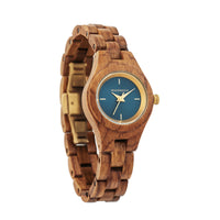 WOODWATCH WOMEN'S FLORA BLUESTAR QUARTZ WATCH