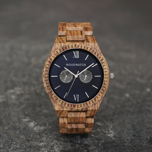 Woodwatch Men's Grand Ocean Blue Quartz Watch