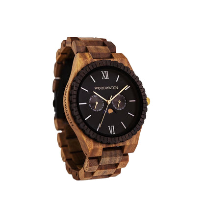 Woodwatch Men's Grand Dark Lion Quartz Watch - WW-G-DL