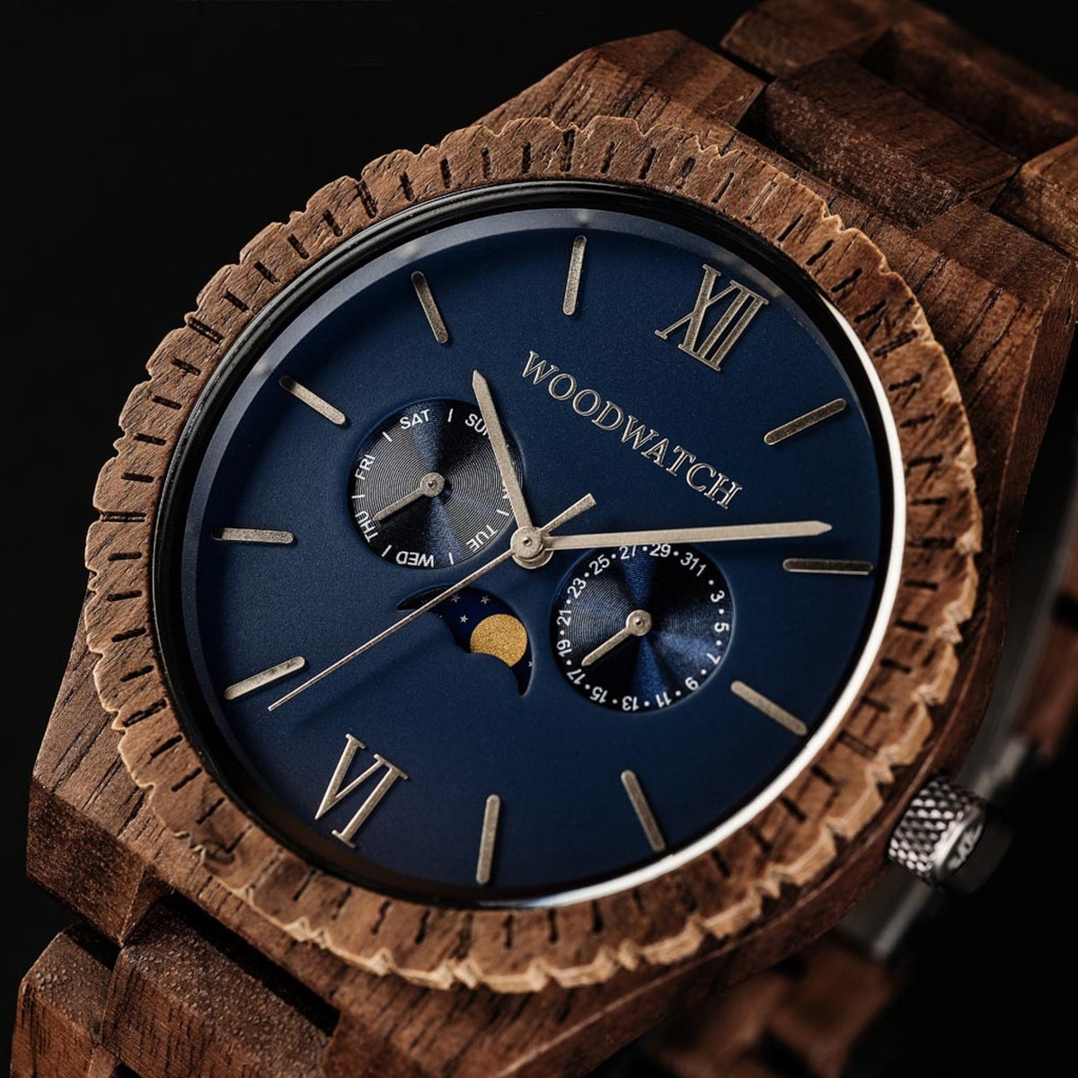 ساعة وود ووتش (Woodwatch) جراند نبتون الرجالية بحركة كوارتز