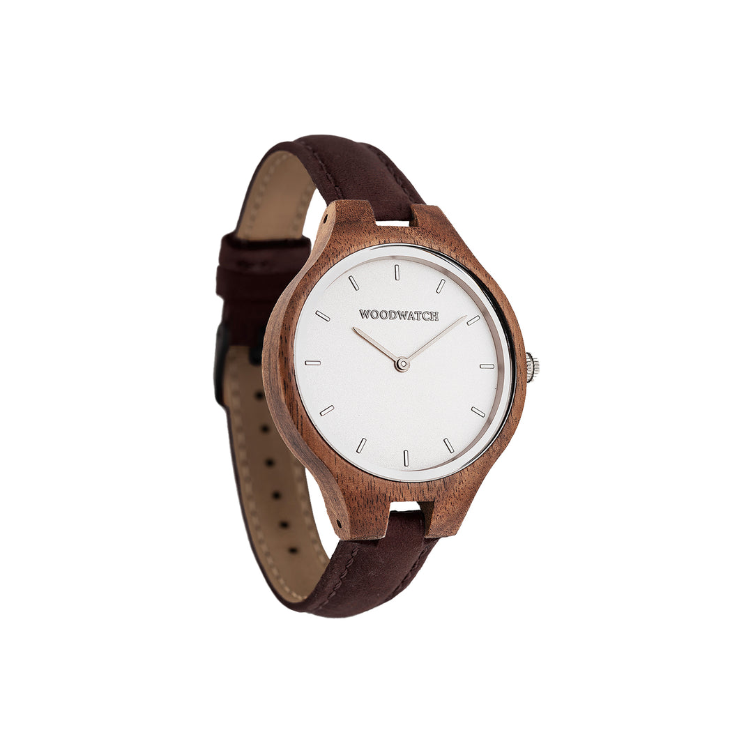 WOODWATCH LEATHER STRAP AURORA HICKORY 14MM