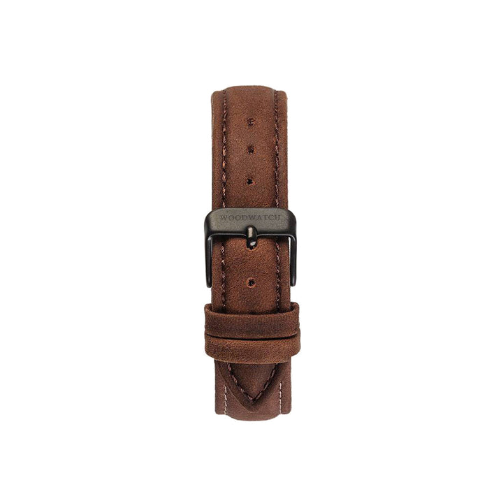 WOODWATCH LEATHER STRAP PECAN 16MM