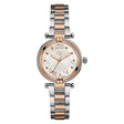 Gc Women's Watch Silver & Rose Gold Case Quartz