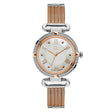 Gc Women's Watch Silver & Rose Gold Case Quartz