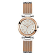 Gc Women's Watch Silver & Rose Gold Case Quartz