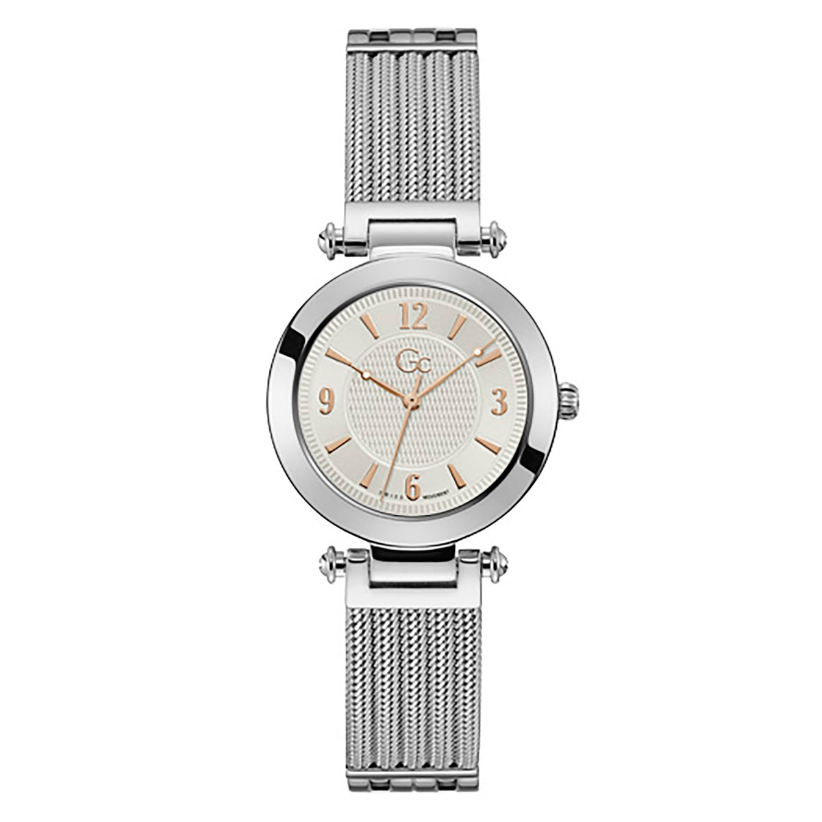 Gc Women's Watch Silver Case Quartz