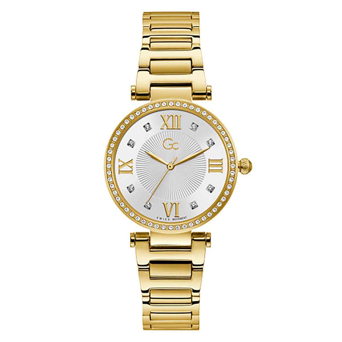 Gc Women's Watch Yellow Gold Case Quartz