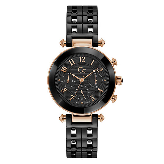 Gc Women's Watch Rose Gold Case Quartz