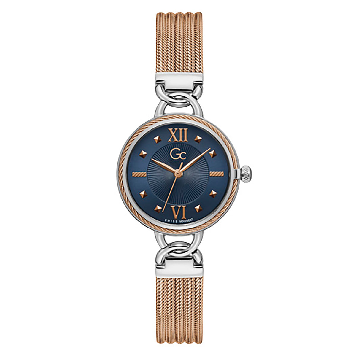 Gc Women's Watch Silver Case Quartz